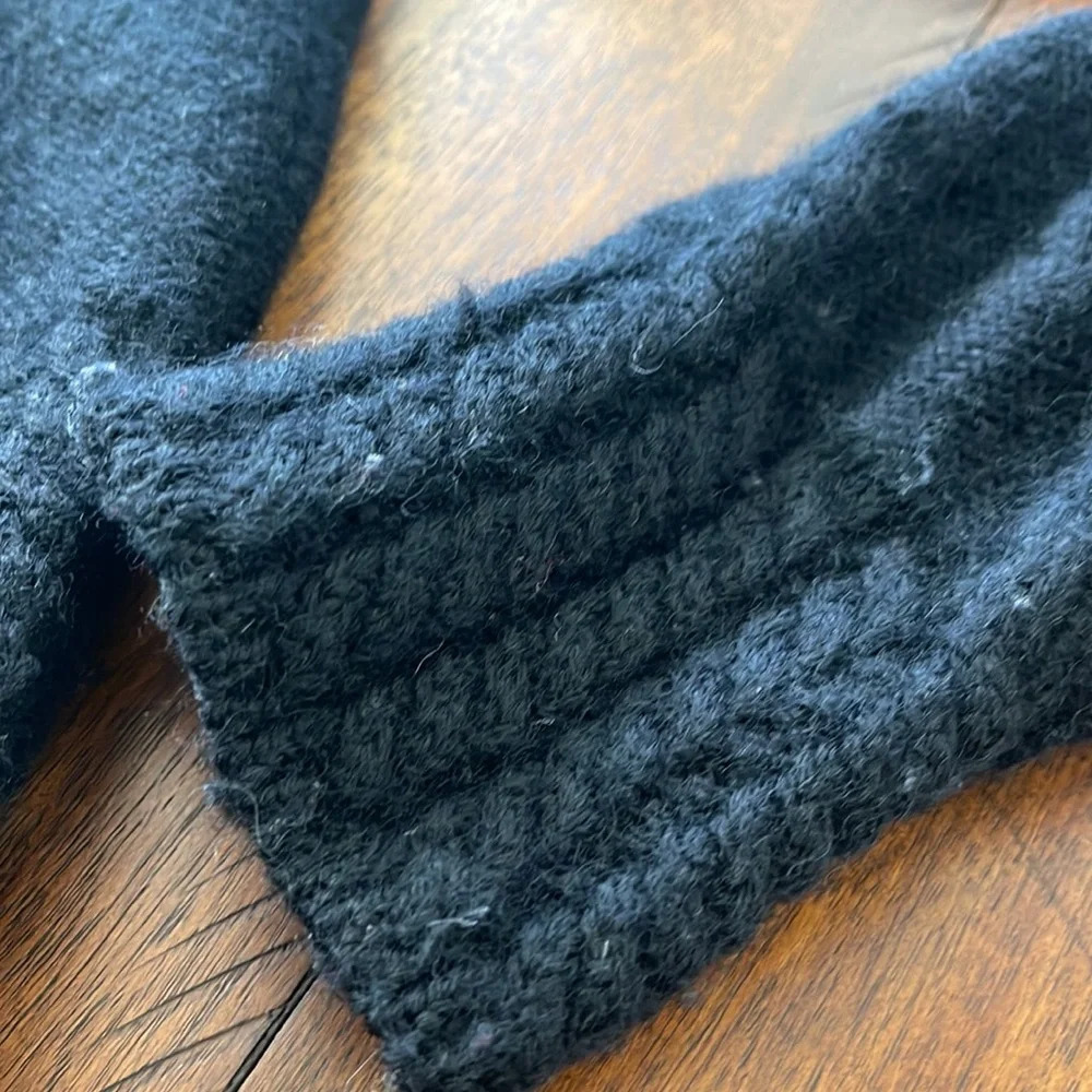 SERAC 100% Wool Black Chunky Sweater size M - Picture 7 of 16